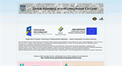 Desktop Screenshot of miastocieszyn.geoportal2.pl